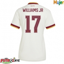 Camiseta España Nico Williams #17 Visitante Equipación para mujer Mundial 2026 manga corta